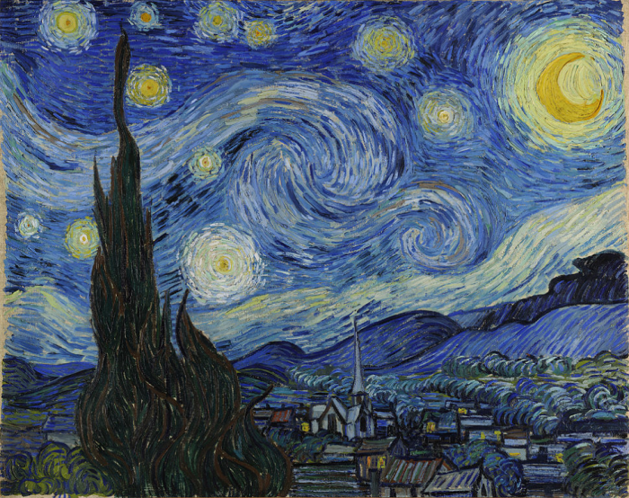 Đêm đầy sao - Starry night của Vincent van Gogh. Ảnh: Internet