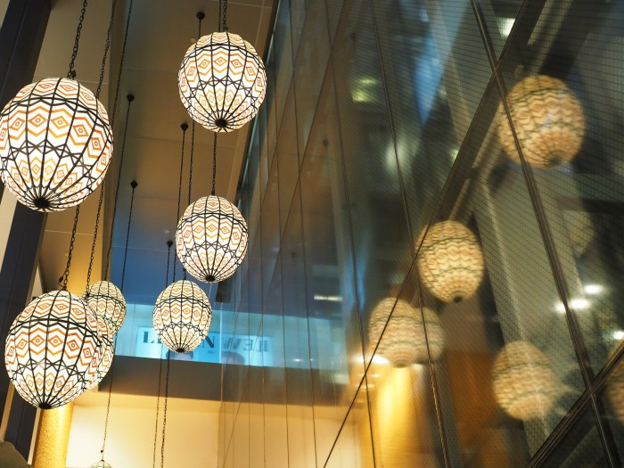 Lantern and glass wall by Hai